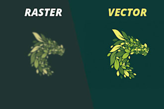 vector trace logo, vectoring raster to vector format