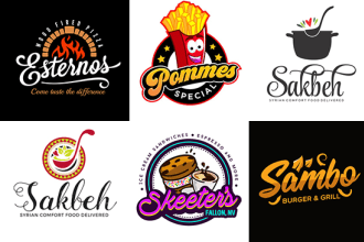 design food logo restaurant or fastfood