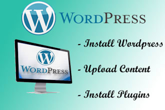 install wordpress,theme,plugins ,demo data and custom plugin