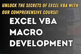 do online workshops on microsoft excel macro development