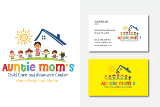 do education logo for school college university institute kids childcare daycare