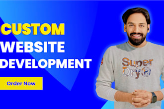 fix and develop website, develop custom website as full stack web developer