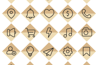 create custom vector icon, line art design for you
