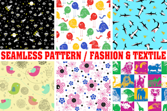 design seamless pattern textile prints pattern design