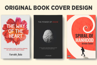 design original book cover design and ebook cover