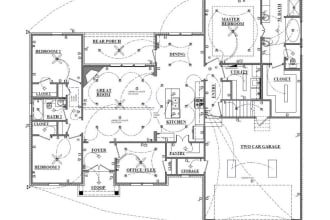 draw your electrical plan, plumbing and hvac drawings
