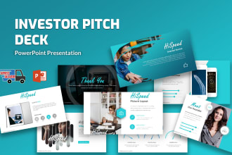 design investor pitch deck presentation in powerpoint