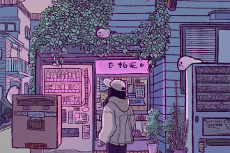 create beautiful illustrations for you