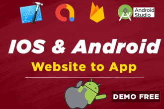convert website to android app and ios app