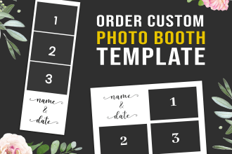 design photo booth template, photobooth xbdr