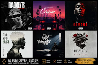 design premium rap album cover art, hip hop mixtape and single cover