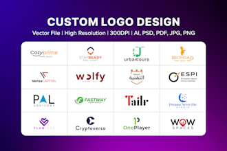 make a professional logo design with source file