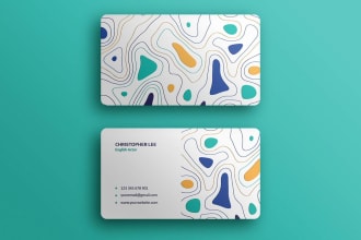 create appealing business cards for you with elegant design