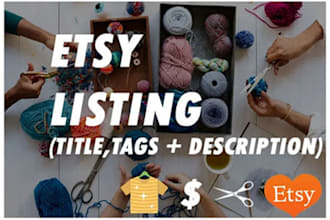 list your products on the etsy store setup etsy SEO titles tags