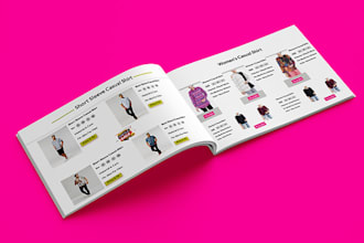 design product catalog, lookbook, brochure and booklet