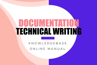 write user manual, faq and set up knowledge base