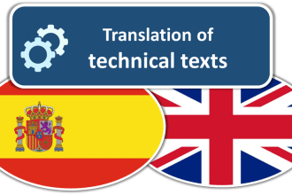 translate technical texts from english to spanish or spanish to english