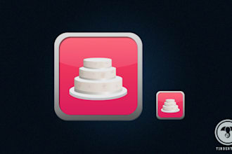 create you a sleek iphone, ipad icon