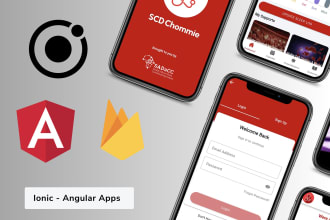 design and develop a hybrid mobile app in ionic for android and ios