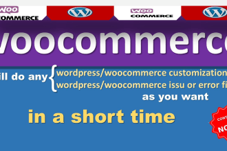 woocommerce modification customization and woocommerce fix