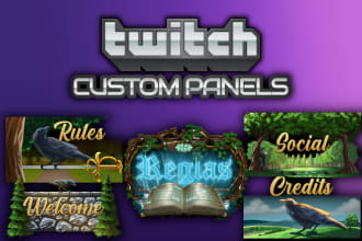 design your twitch panels