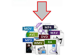 convert any audio or  video files to any format mp3 mp4 flv