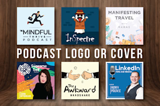 design exclusive, high quality podcast logo and cover art