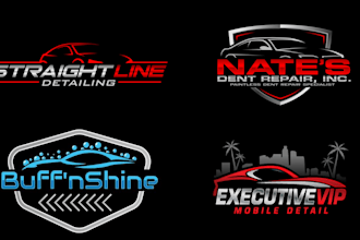 create auto detailing logo for you