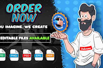 design a custom cartoon mascot or pet character illustration