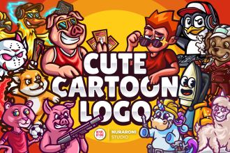 design cartoon, mascot, character logo for your business