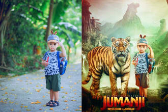 do awesome photo manipulation photoshop work