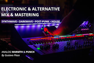 mix and master synthwave, darkwave, coldwave or post punk