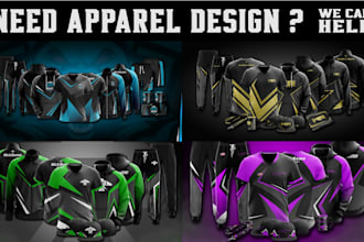 sell design jersey,apparel,merchandise for gaming or company