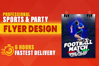 design sports, events, and party flyers