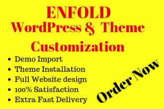 design, fix, customize your wordpress website using enfold theme