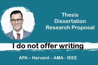 edit and proofread 1000 words of your thesis, dissertation or research proposal