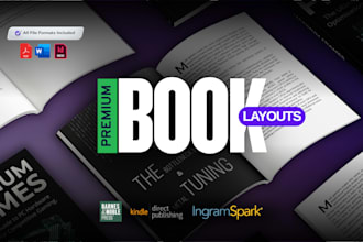 format your ebook and paperback layout for amazon KDP, ingramspark