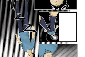 make comic for your concept or message with my style