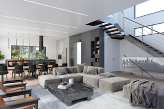 do interior design, exterior realistic 3d rendering