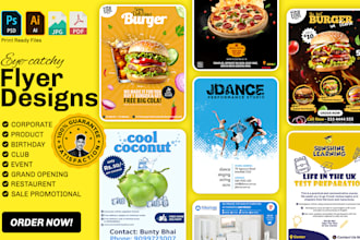 design your attractive event flyers and promotional flyers
