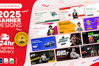 deign an attractive banner designs, facebook cover design