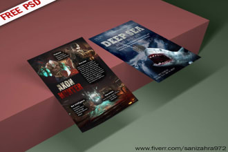 design awesome flyer,poster,business card, magazine cover