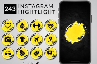 design unique instagram highlight icons