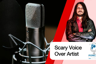 record a scary voiceover in english or spanish