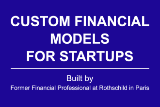 build a custom startup financial model and financial plan