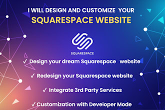 design and customize your squarespace website