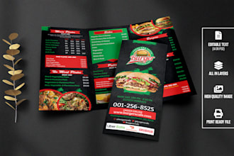 design creative awesome restaurant menu food menu