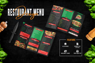 design creative awesome restaurant menu food menu