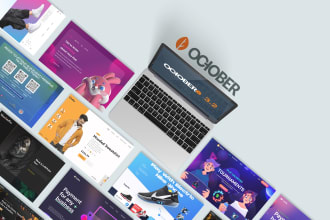 develop your website in october cms, laravel  or  wordpress