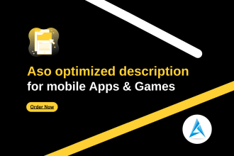 write aso optimized description for mobile apps and games